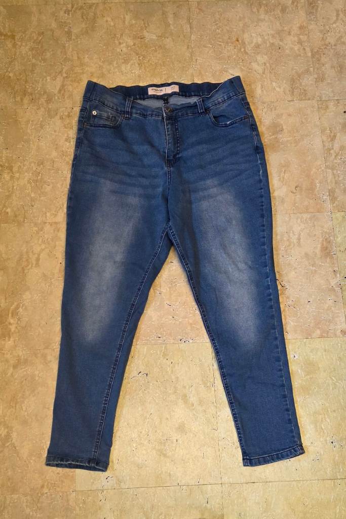 Simply Be 24/7 Skinny Jeans - Dark Blue - Size 16S