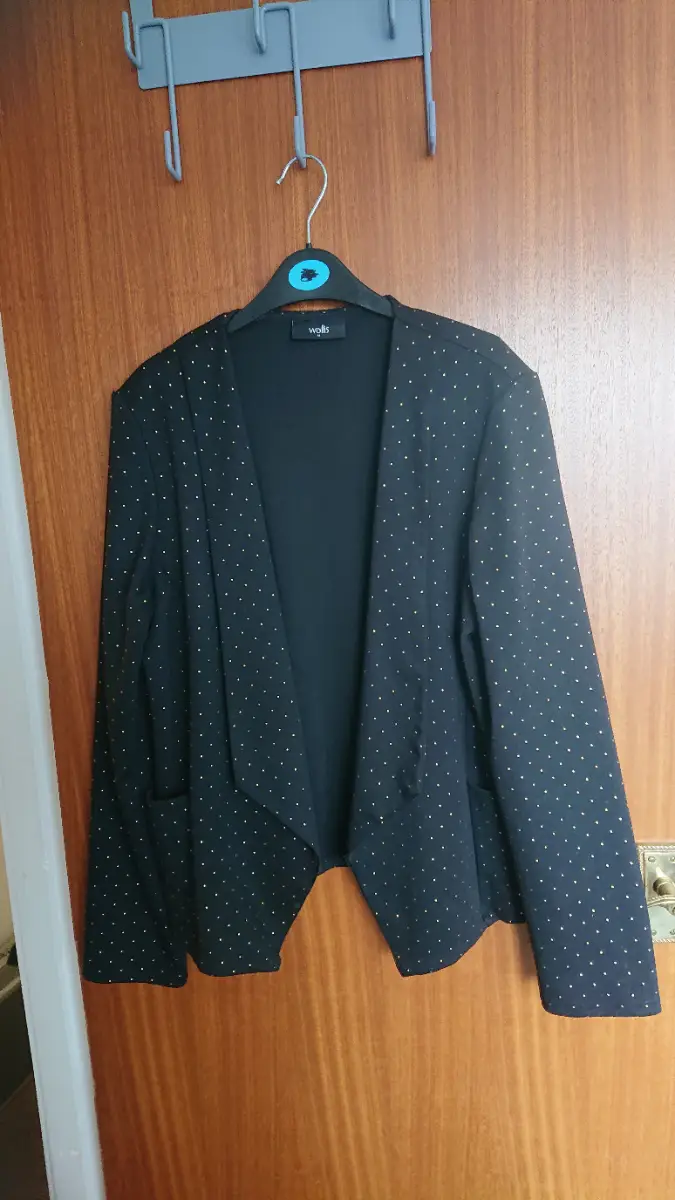 Wallis gold and black lightweight jacket. Size Mze