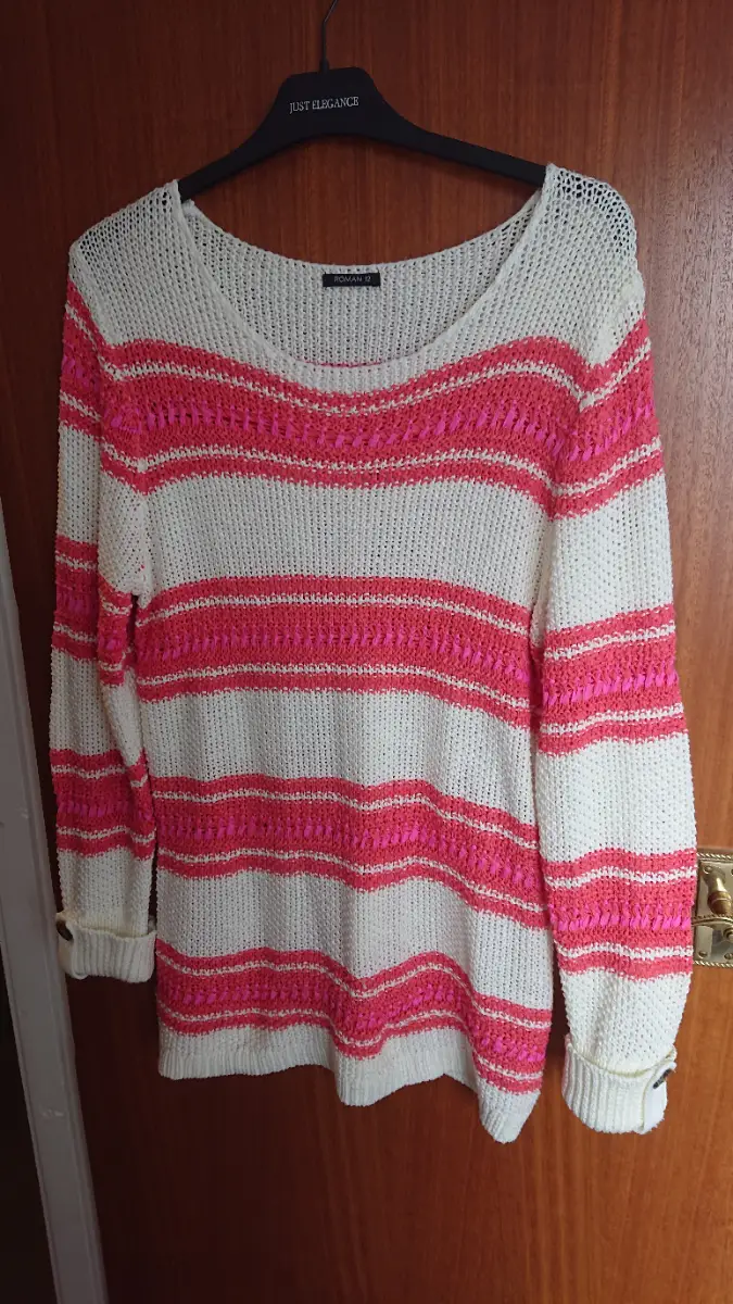 ROMAN Long, stripey jumper. Size 12