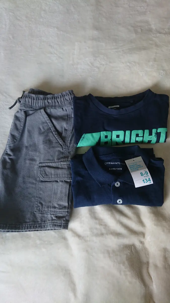 Boys summer cotton bundle. 3 items. Age 8-9