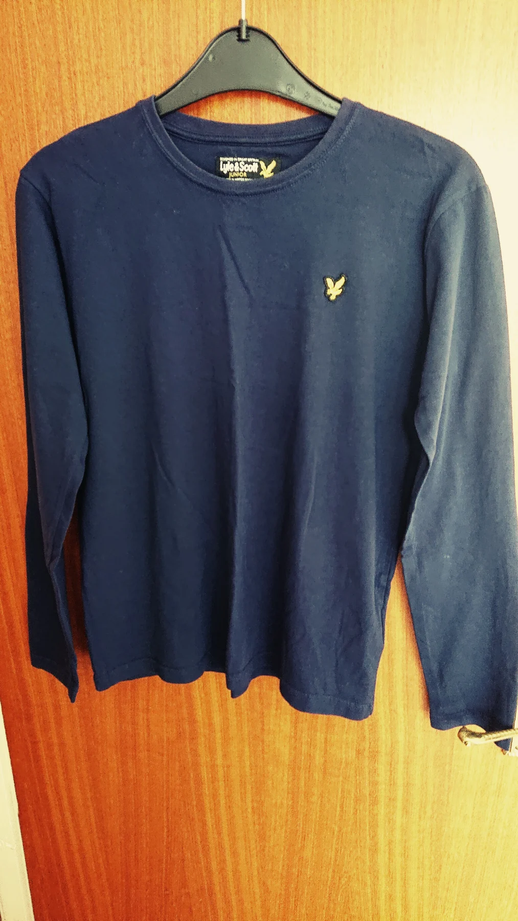 Lyle & Scott long sleeved navy top. Age 12-13