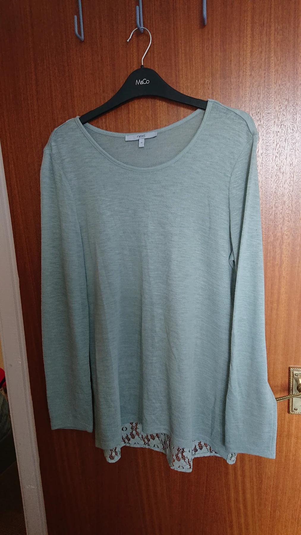 NEXT lightweight knit long sleeve top. Size 14