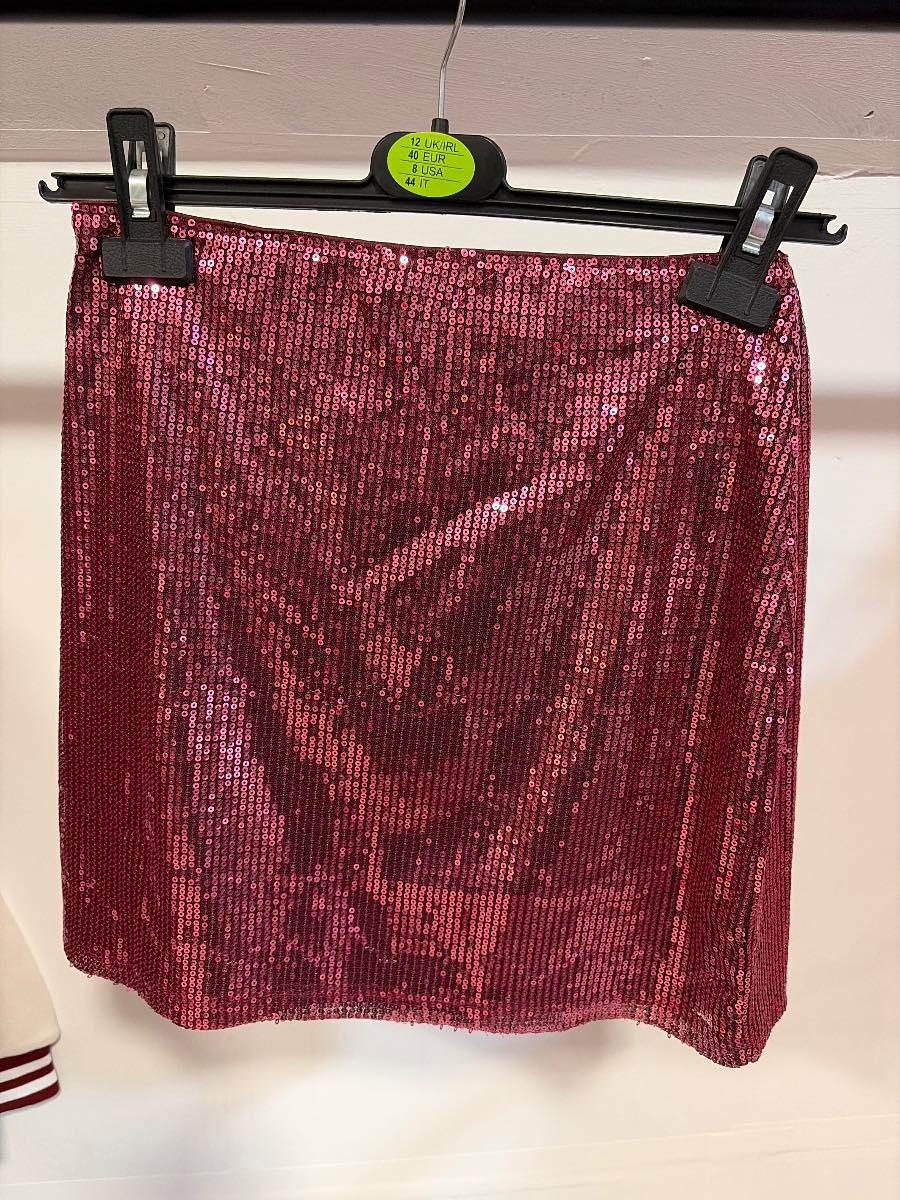I saw it first pink sequin mini skirt bnwt size 8