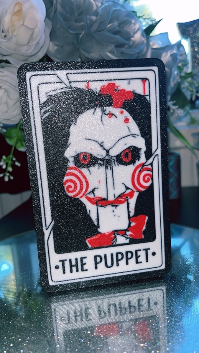 Horror villan tarot card light box