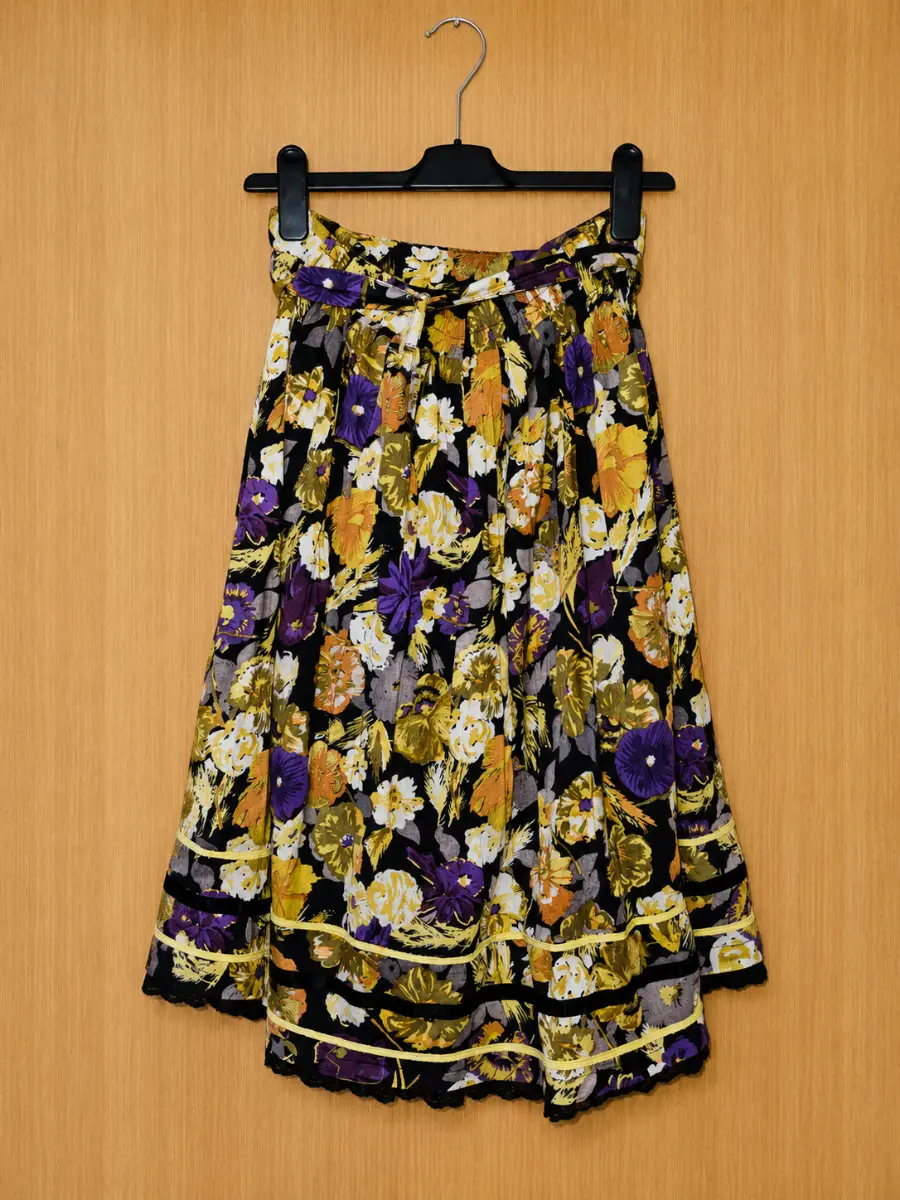 Joe Browns  size 12 Vintage Style Floral Midi Skirt Cotton