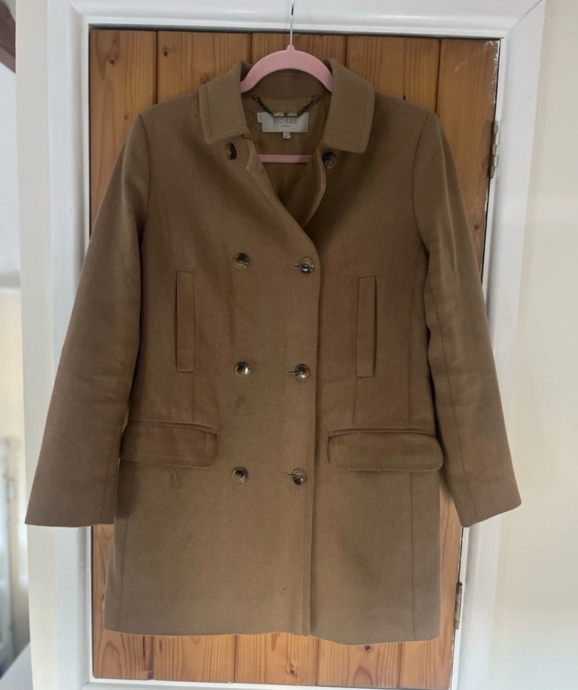🤎 Hobbs Classic Camel Tailored Coat – Size 10