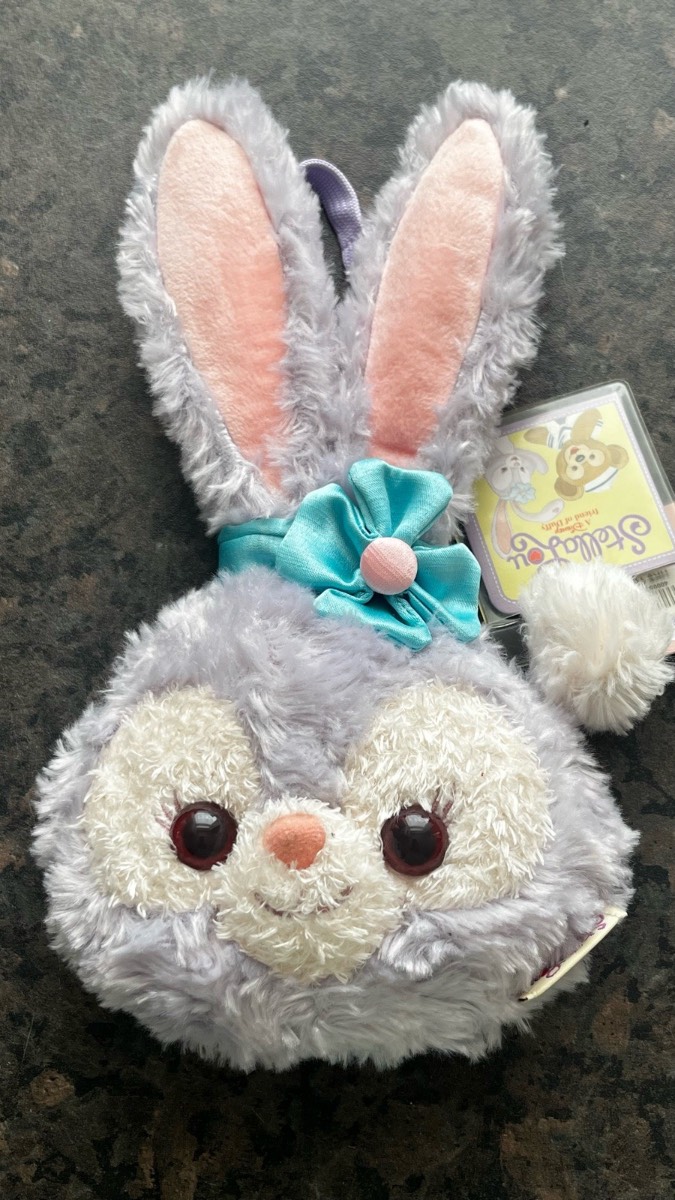 Disney Duffy Friends StellaLou Plush Coin Purse Bunny Pouch Bag Charm