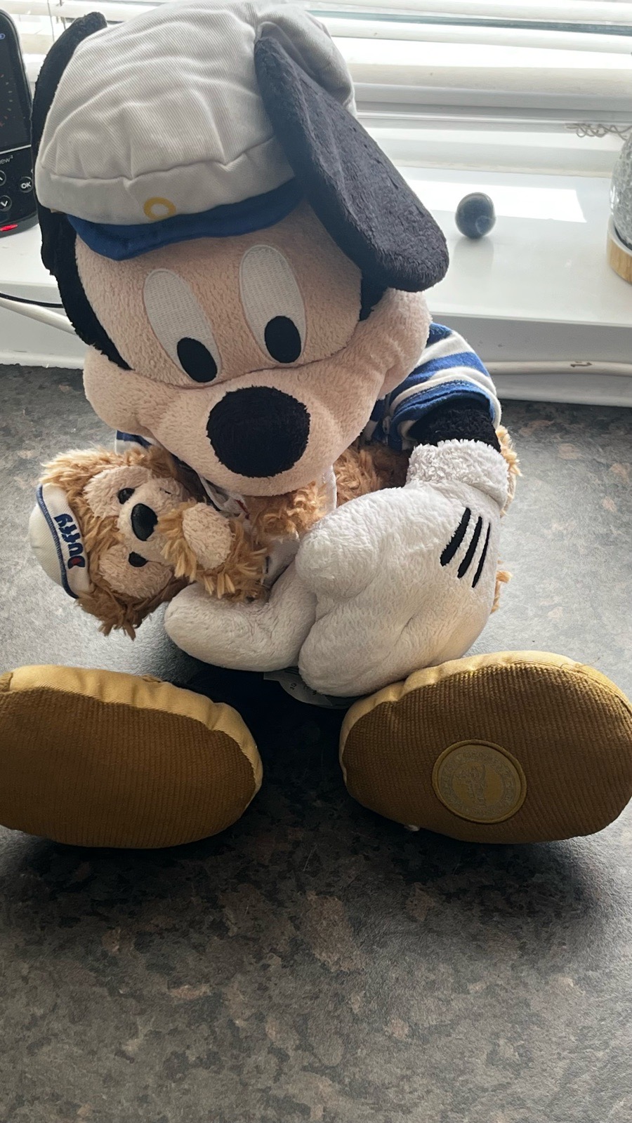 🐭 Mickey Mouse Sailor Hugging Duffy Bear – Disney Plush