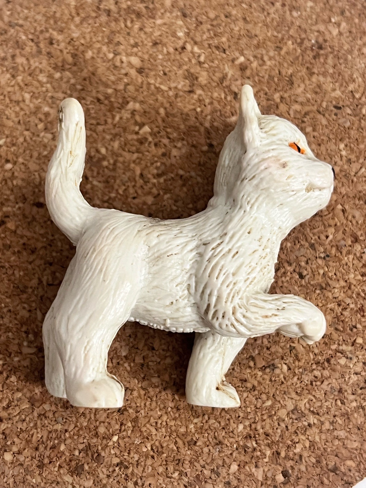 # Vintage 1996 Kitty In My Pocket White Cat Figure M\.E\.G\. 90s Miniature Toy