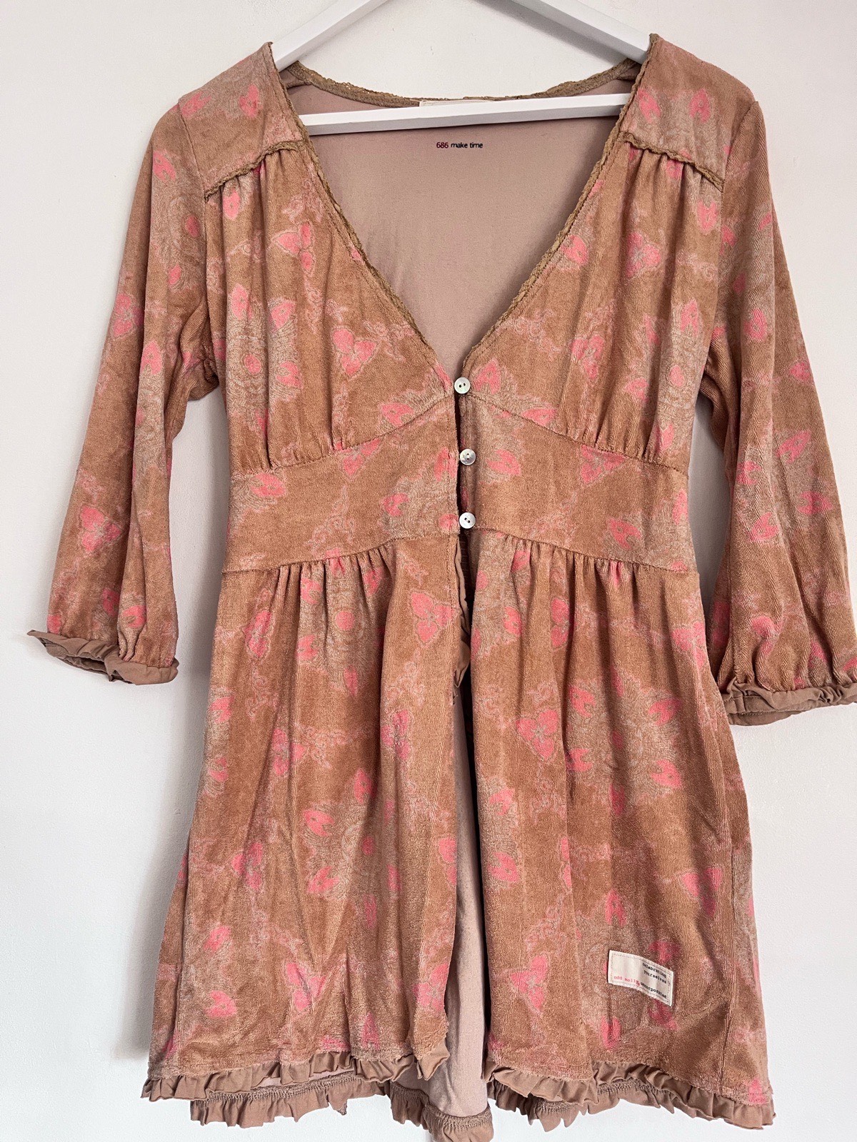 Odd Molly 686 Make Time Tunic Top Size 3 UK 12 14 Floral Boho Cotton