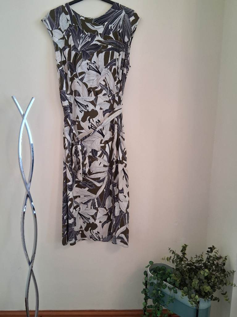 wallis summer midi dress size 14