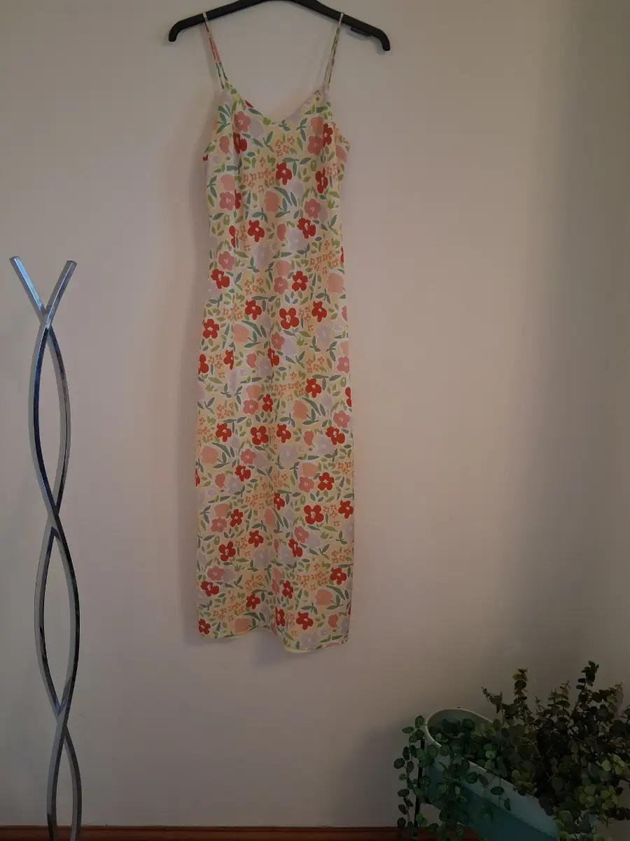 Glamorous strappy midi summer dress size 8