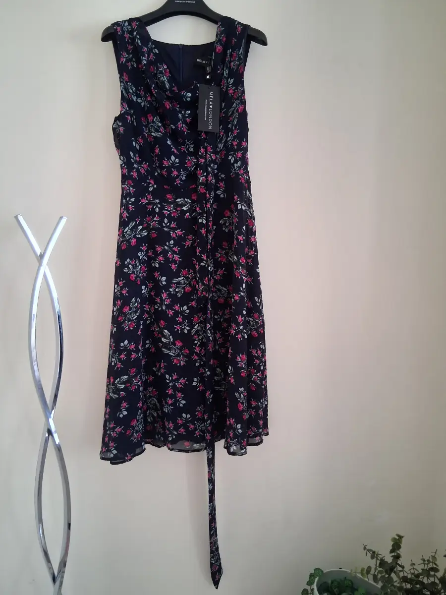 Mela London navy blue dress size 8