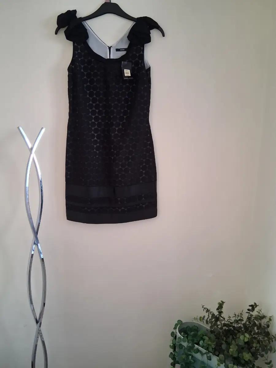 Oasis black sheath dress size 10
