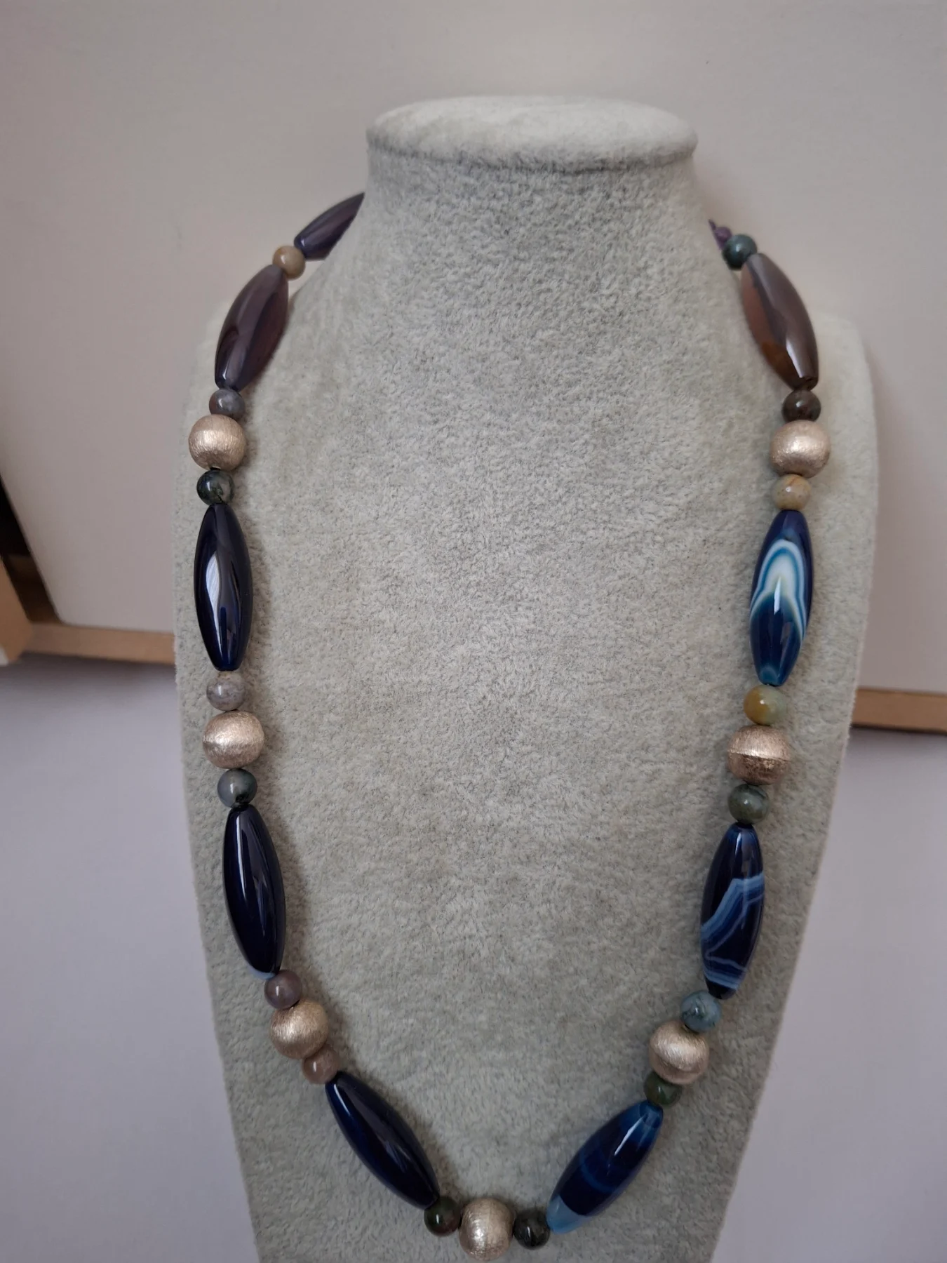 Long beaded necklace