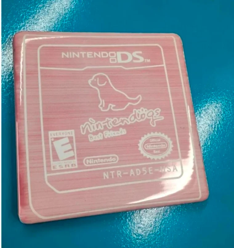 Nintendogs Nintendo DS ceramic coaster set trivet tile 10x10cm