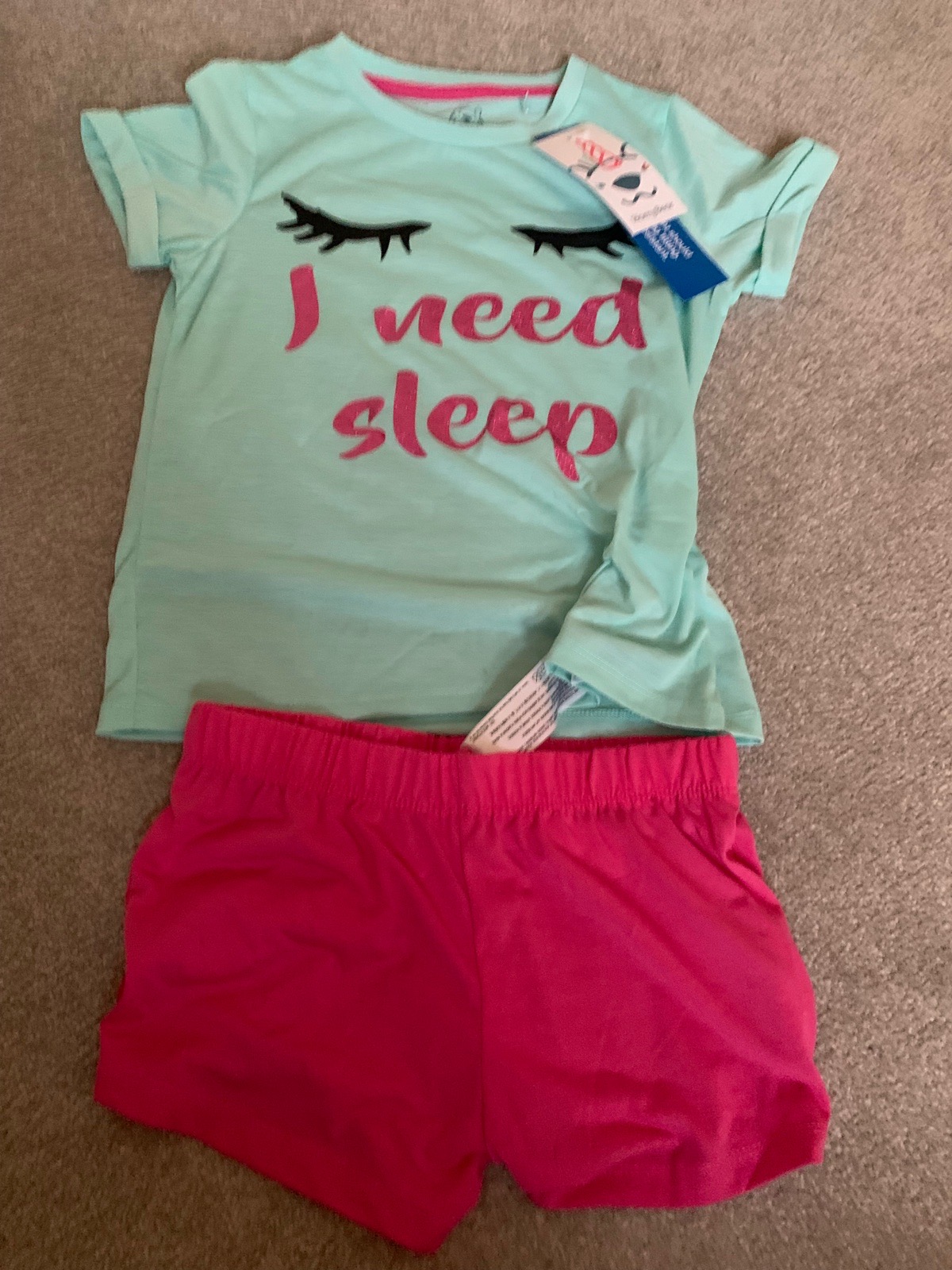 Girls Harry Bear ‘i need sleep’ short pyjamas - 8 yrs