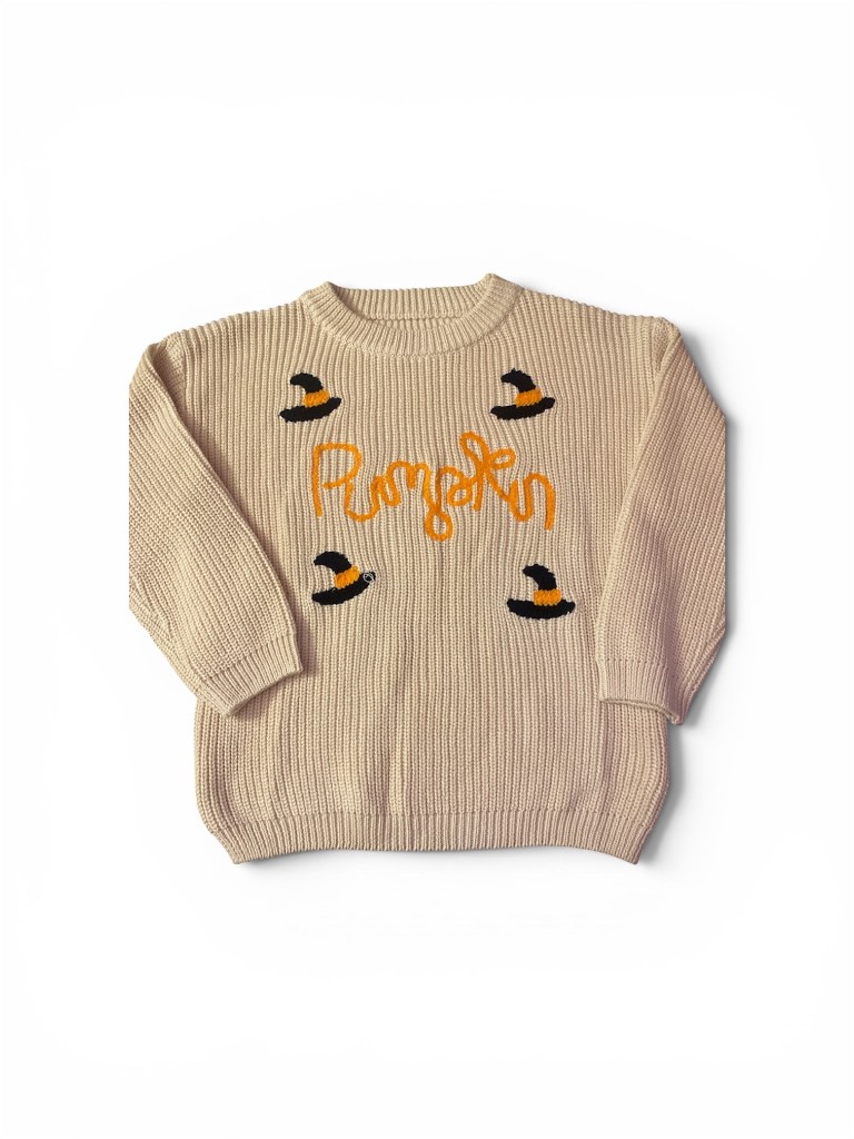 Kids pumpkin sweater Size 5-6years