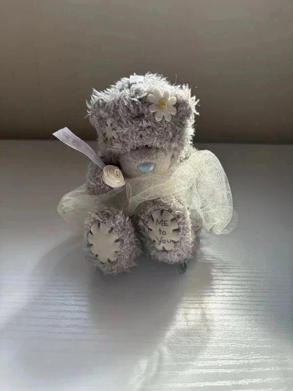 Me to You Tatty Teddy Bride Wedding Bear White Tulle Tutu Daisy Flower Plush