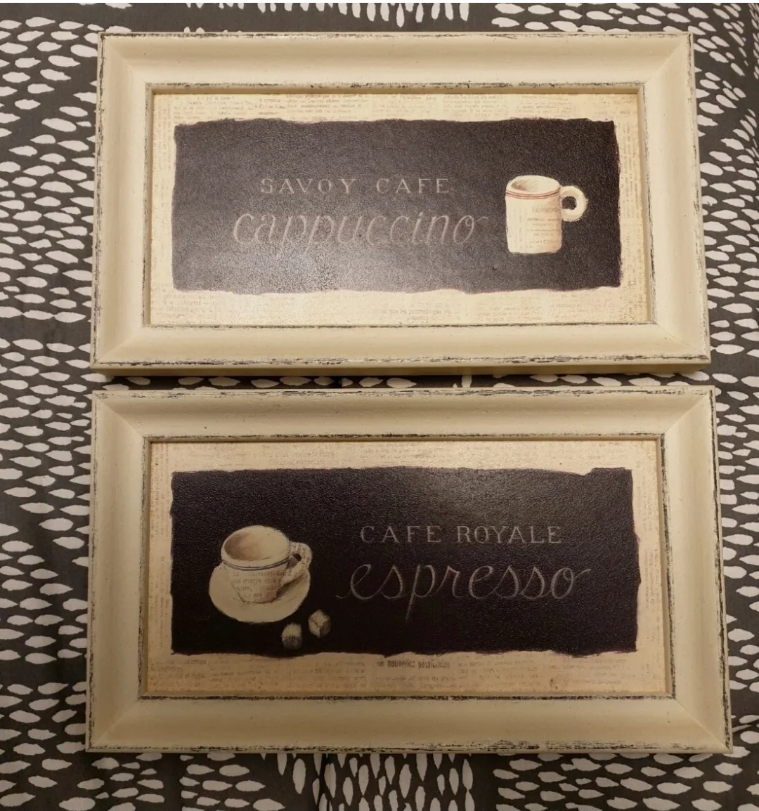 Pair of Emily Adams Rustic Cafe Prints