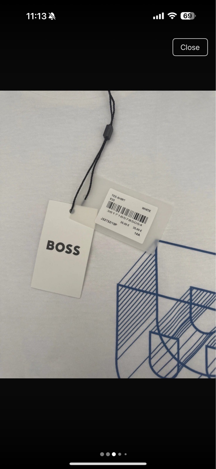 hugo boss boys t-shirt