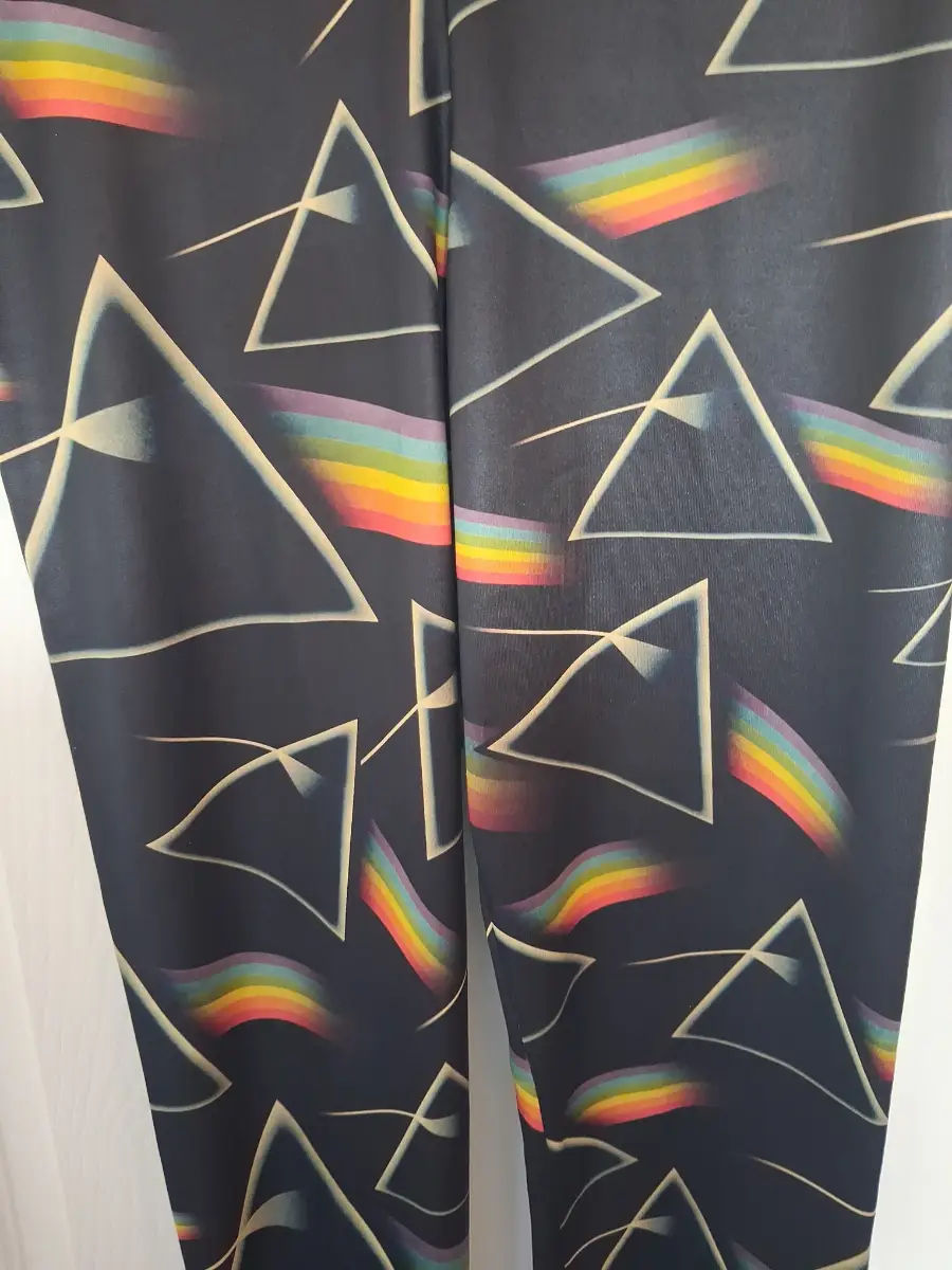 official licenced pink floyd womens leggings in a size small NEW NO TAG