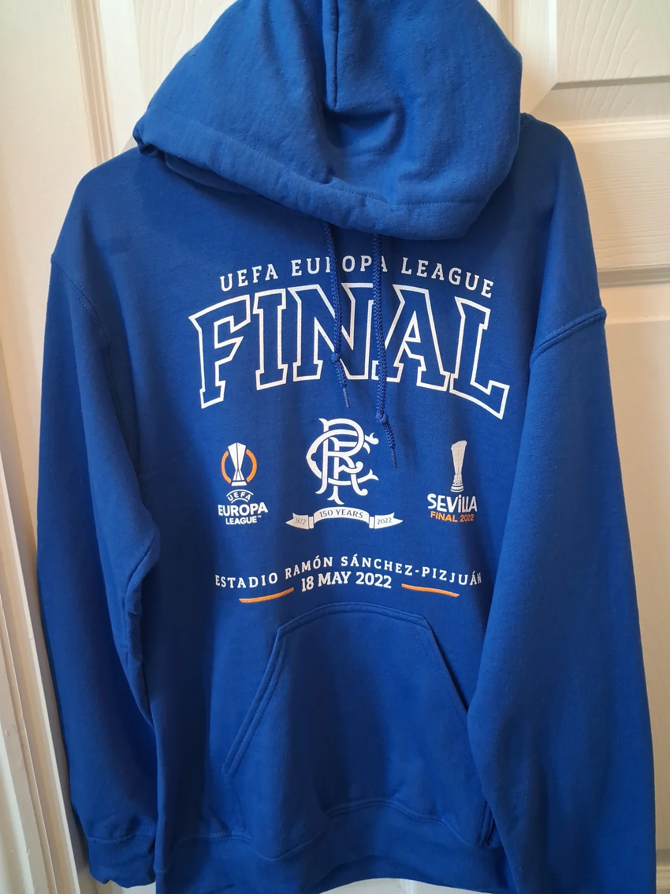 Mens/unisex rangers europa league final hoodie 2022 good condition