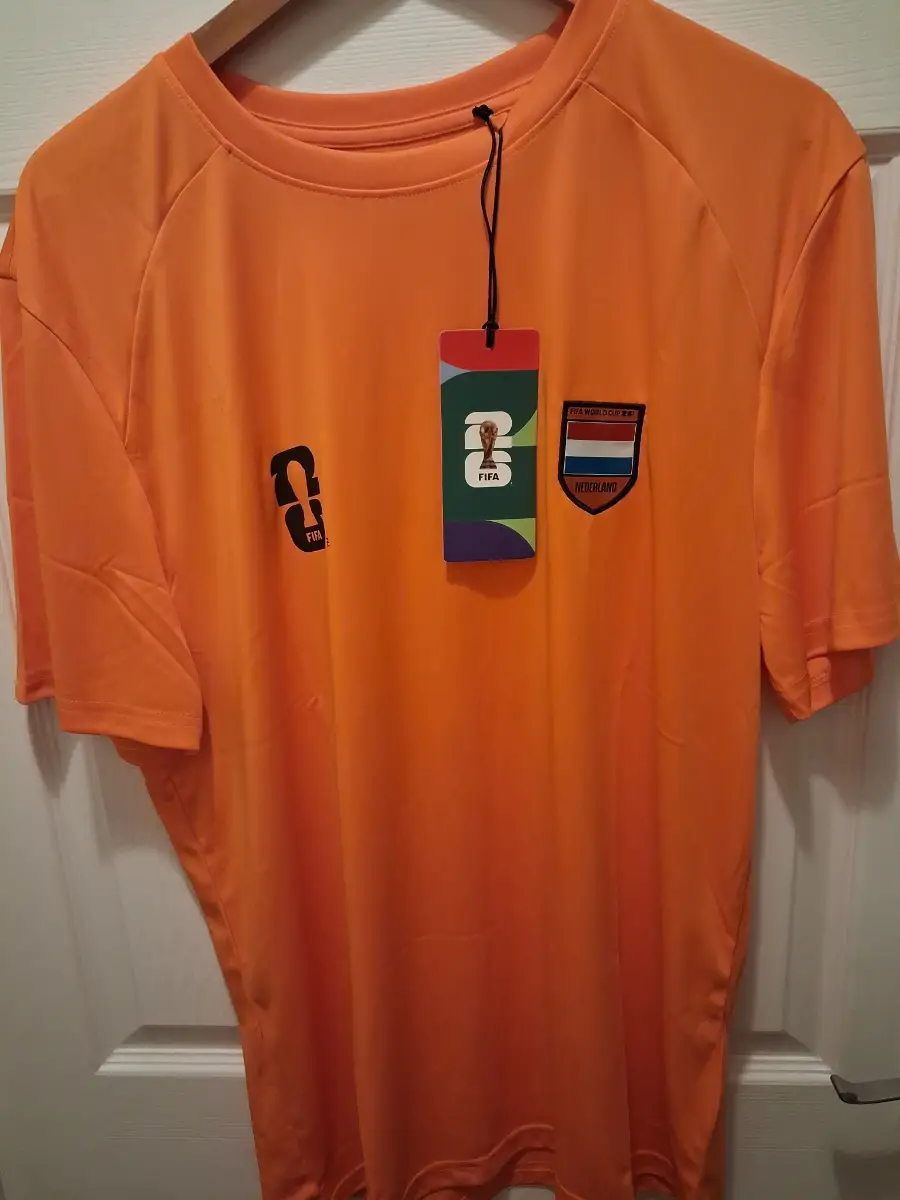 Unisex fifa 2026 world cup NETHERLANDS top size large NEW WITH TAG