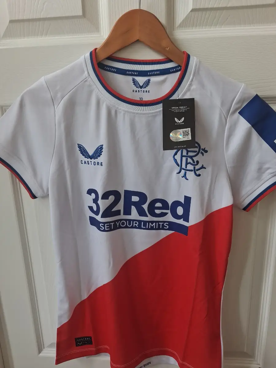 Womens size 10 rangers away replica shirt 2022/23 season new with tag