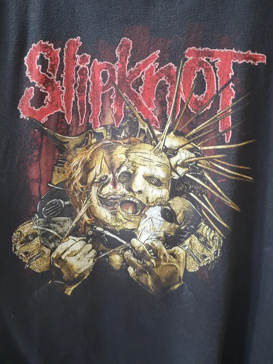 Mens double side graphic SLIPKNOT t shirt size large good condition