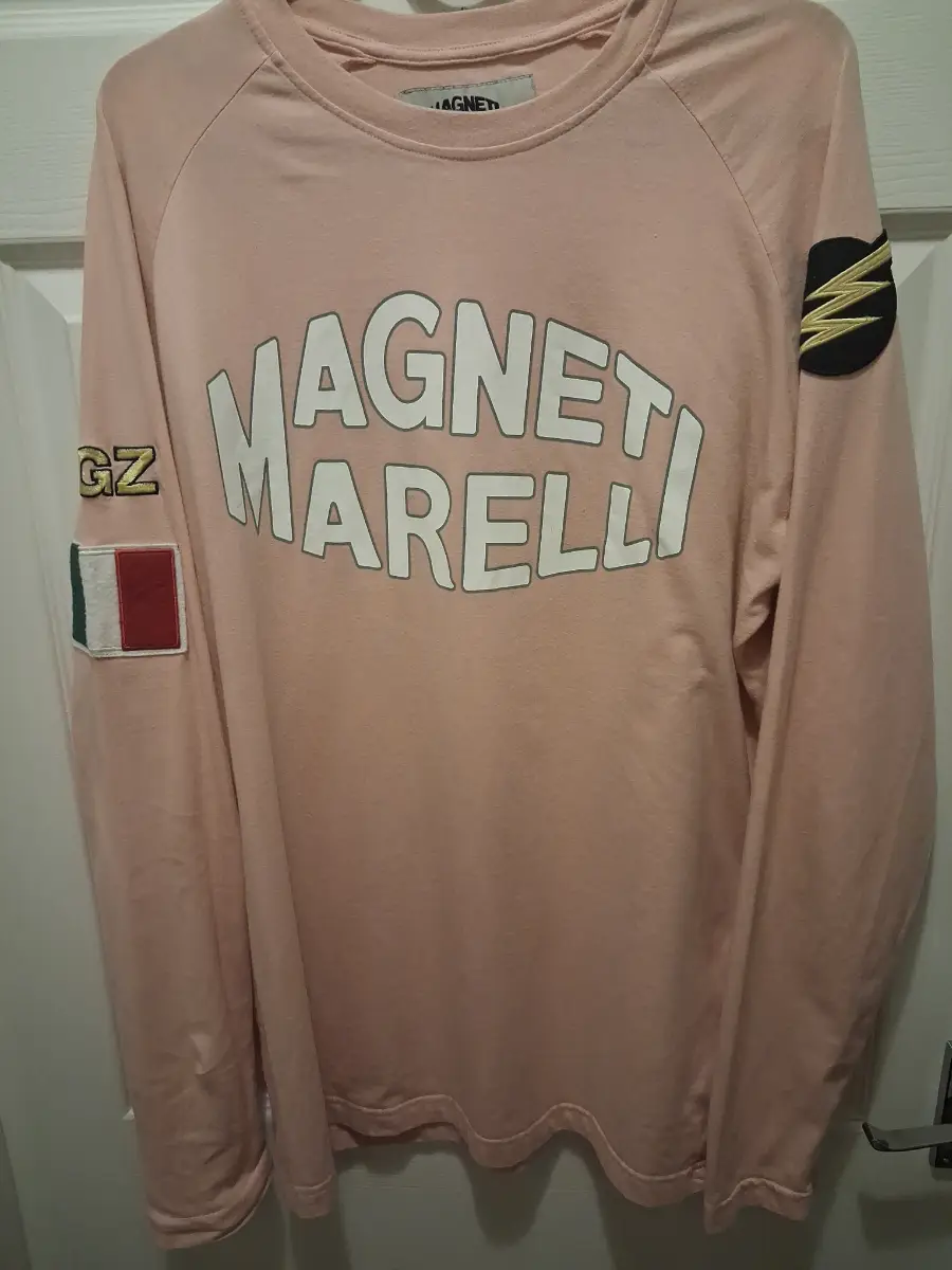 Vintage magneti marelli long sleeve shirt motorsport racing graphic tee size large vgc
