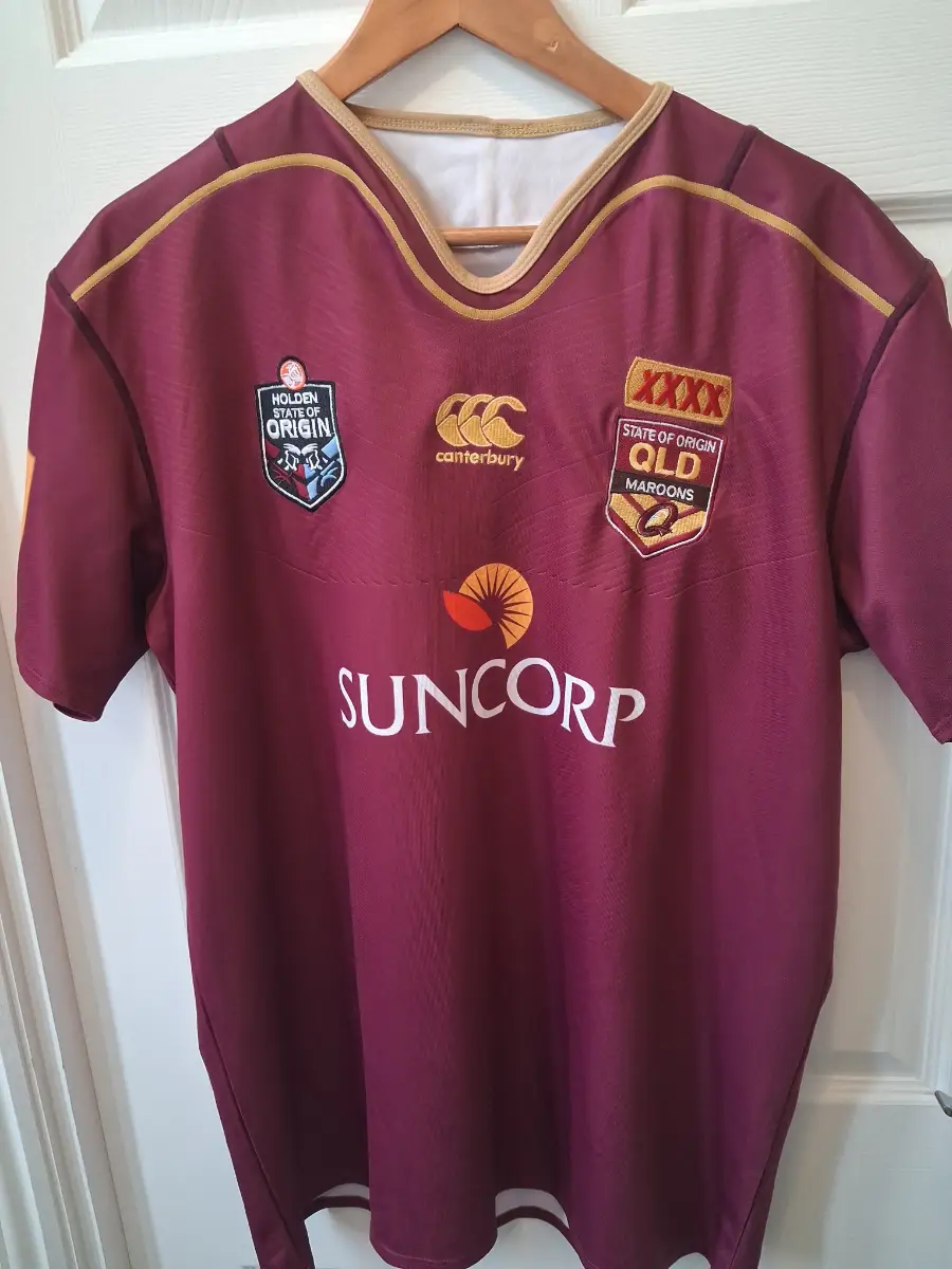 QUEENSLAND MAROONS state of origin 2017 rugby jersey XL canterbury VGC suncorp