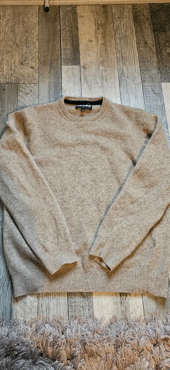 Mens barbour 100% wool jumper size xl read description