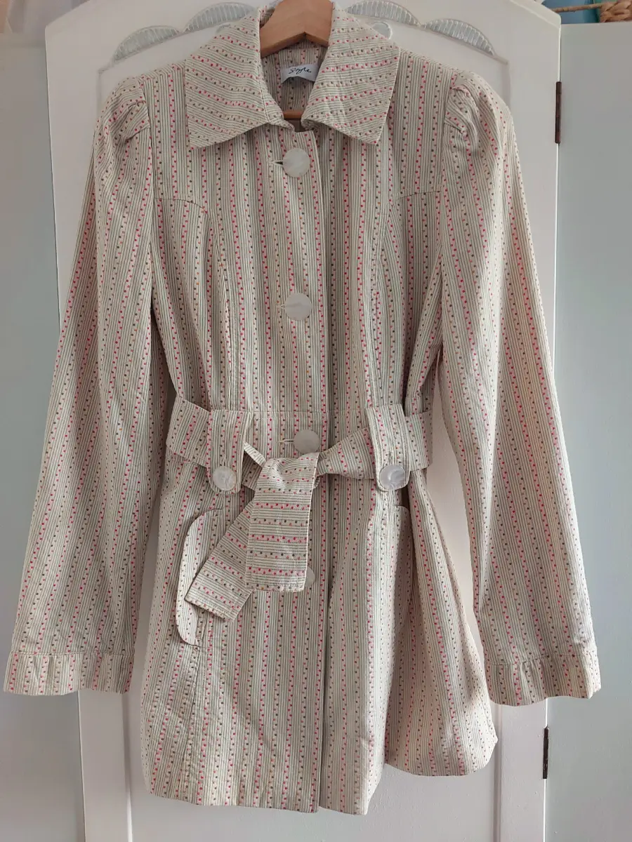 Cream cotton summer jacket