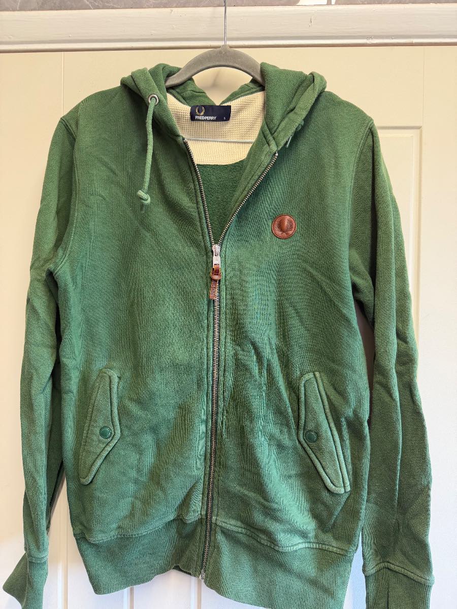 Men's - Fred Perry - Hoody - Green - Size Small - 505