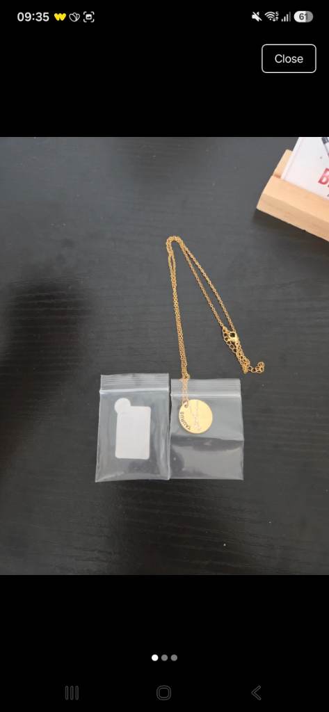 Taurus Zodiac Constellation Necklace – Gold Tone