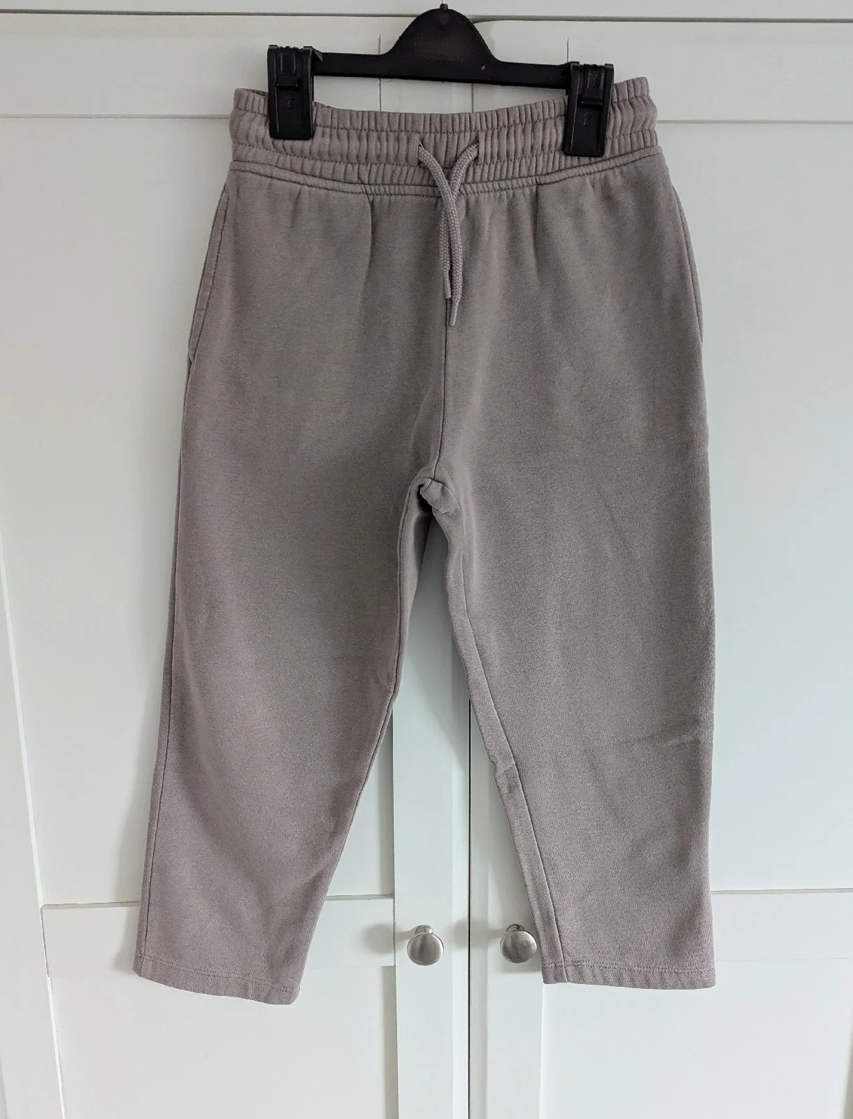 Next taupe/ brown regular joggers, size 6 years.