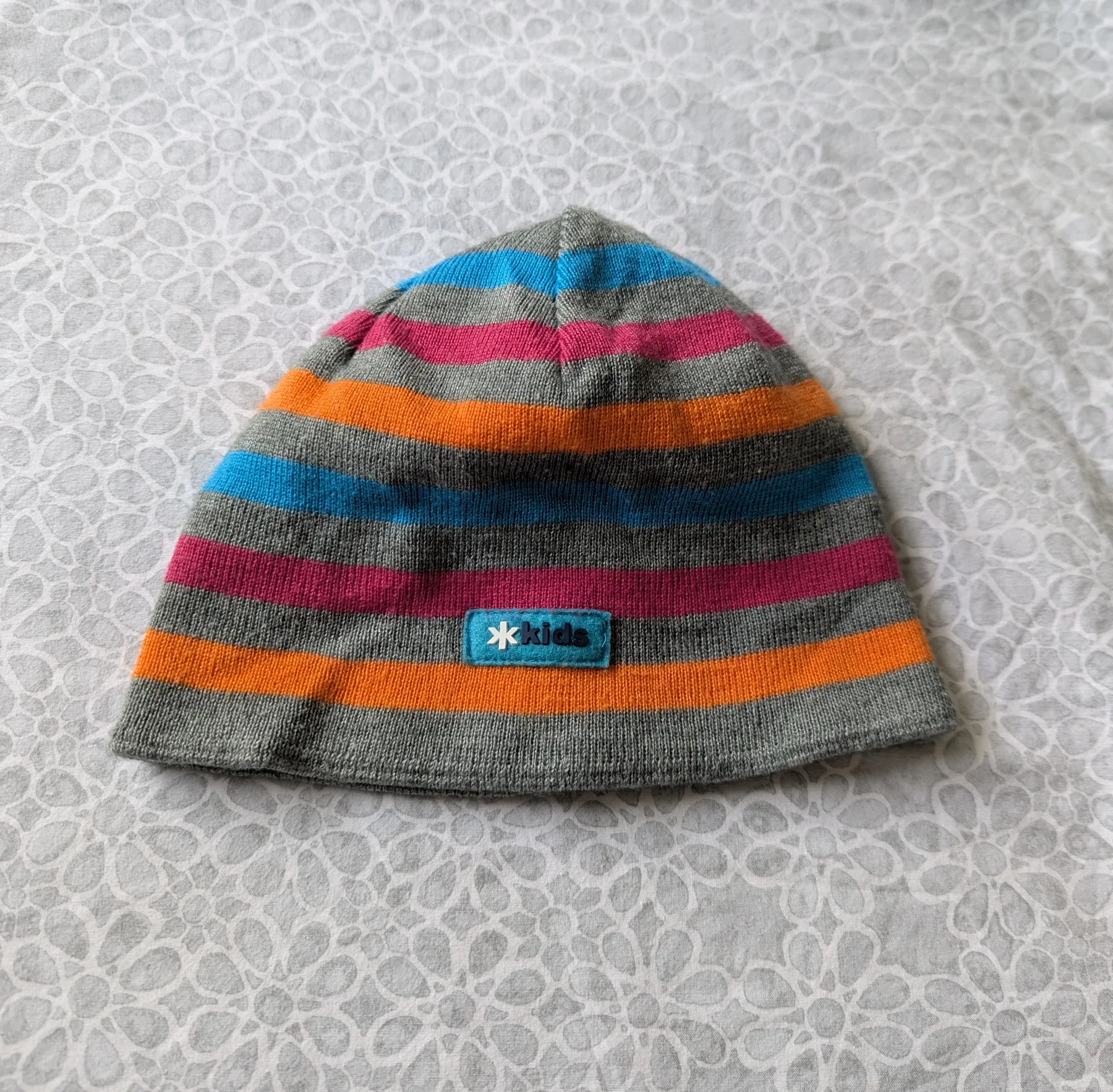 Kama Kids Wool Blend Striped Beanie Hat (UNI / One Size), Polycolon Lined