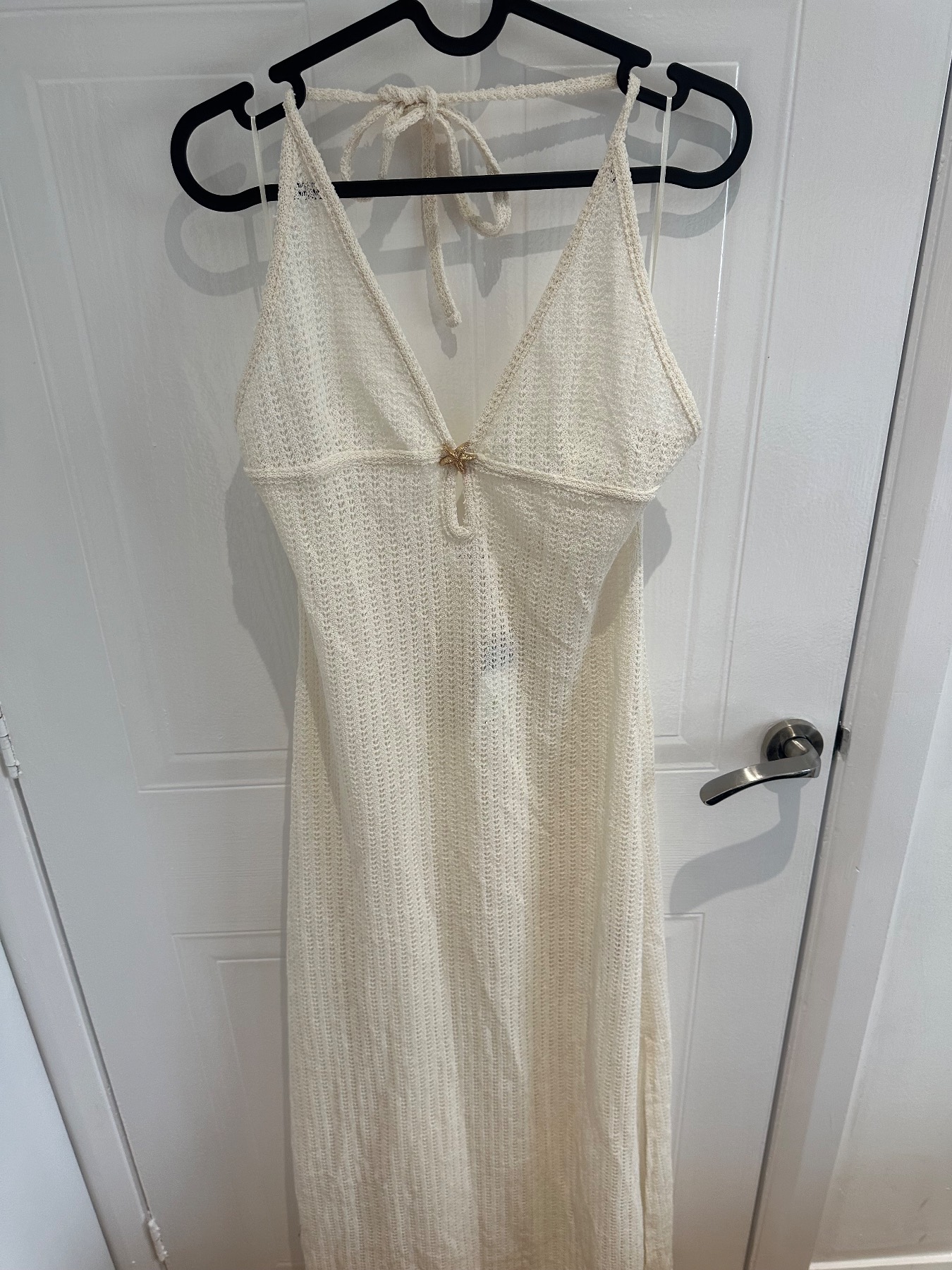 Cream beach maxi dress