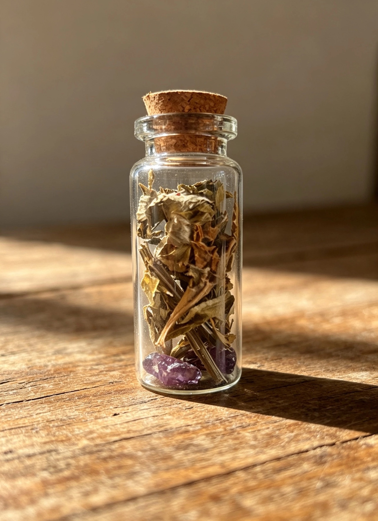 Lucid Dreaming Spell Jar Mugwort & Amethyst Psychic Astral Projection Ritual