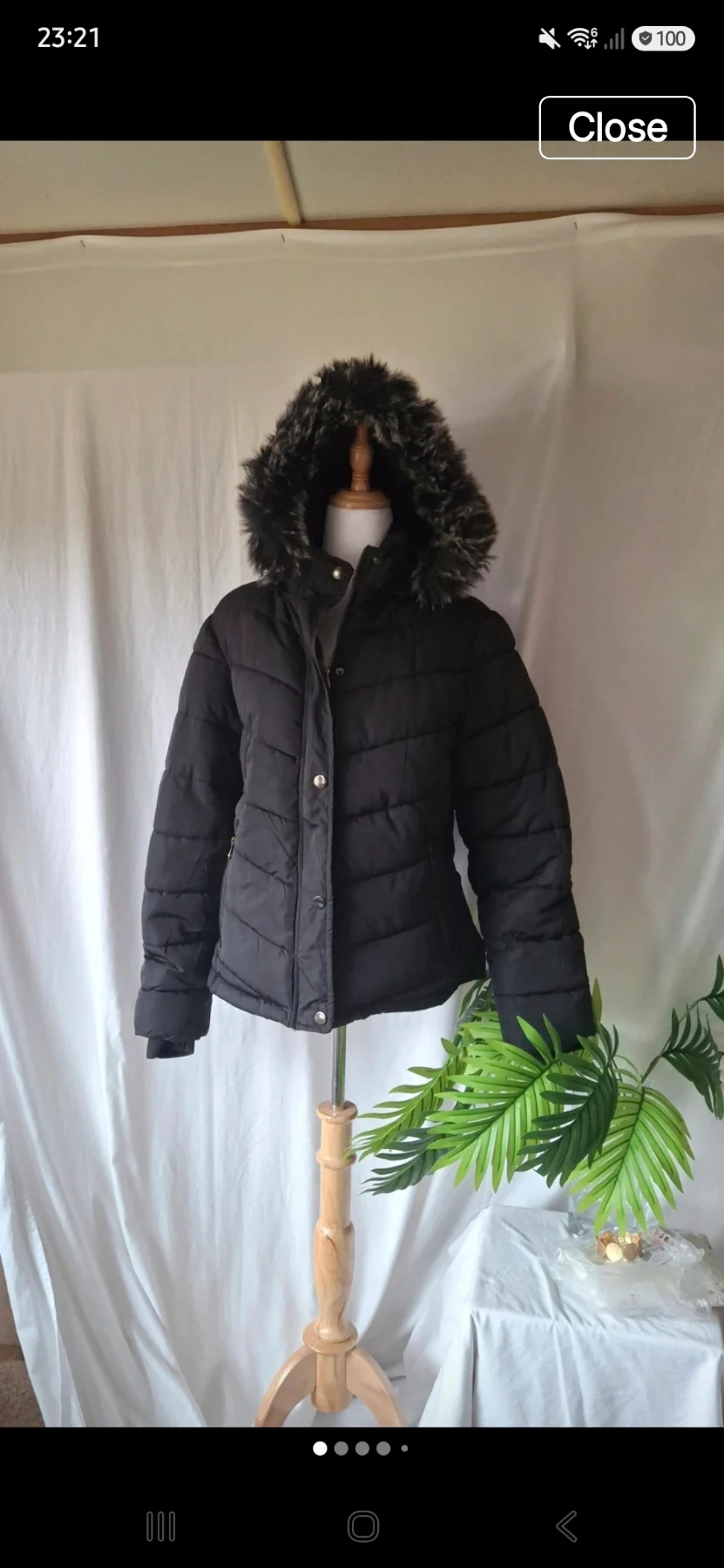 Snobbish Collection fur lined padded warm ladies coat