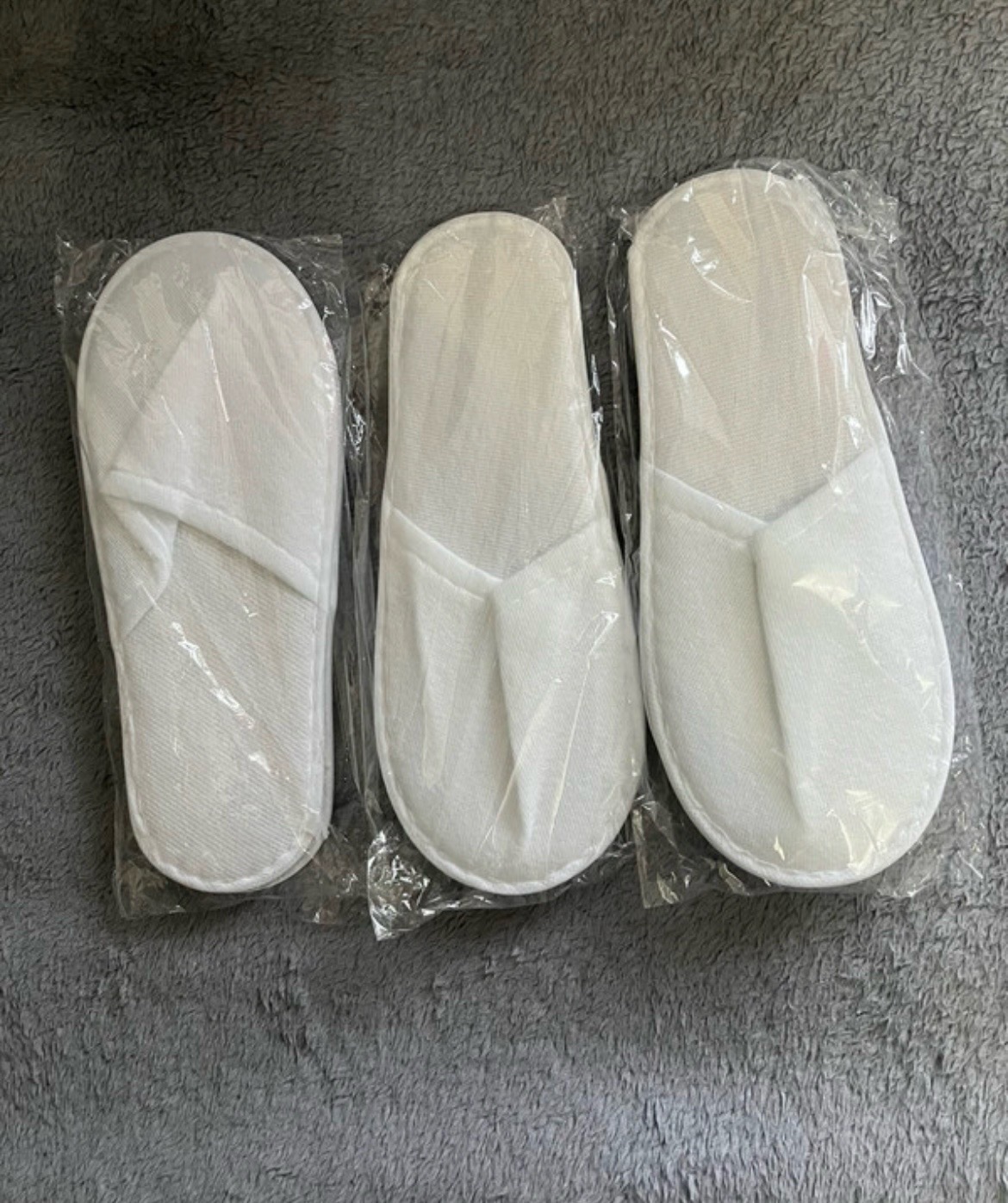 3 Pairs of Hotel slippers