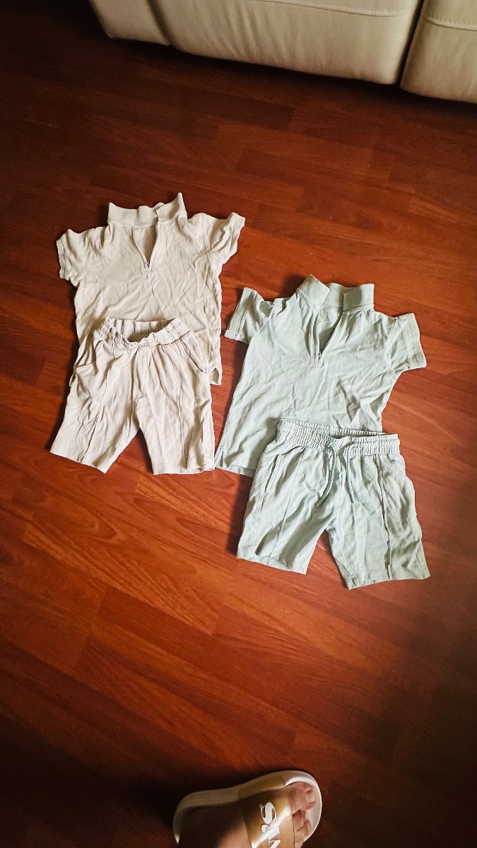 Boys shirt and shorts set 2 pairs