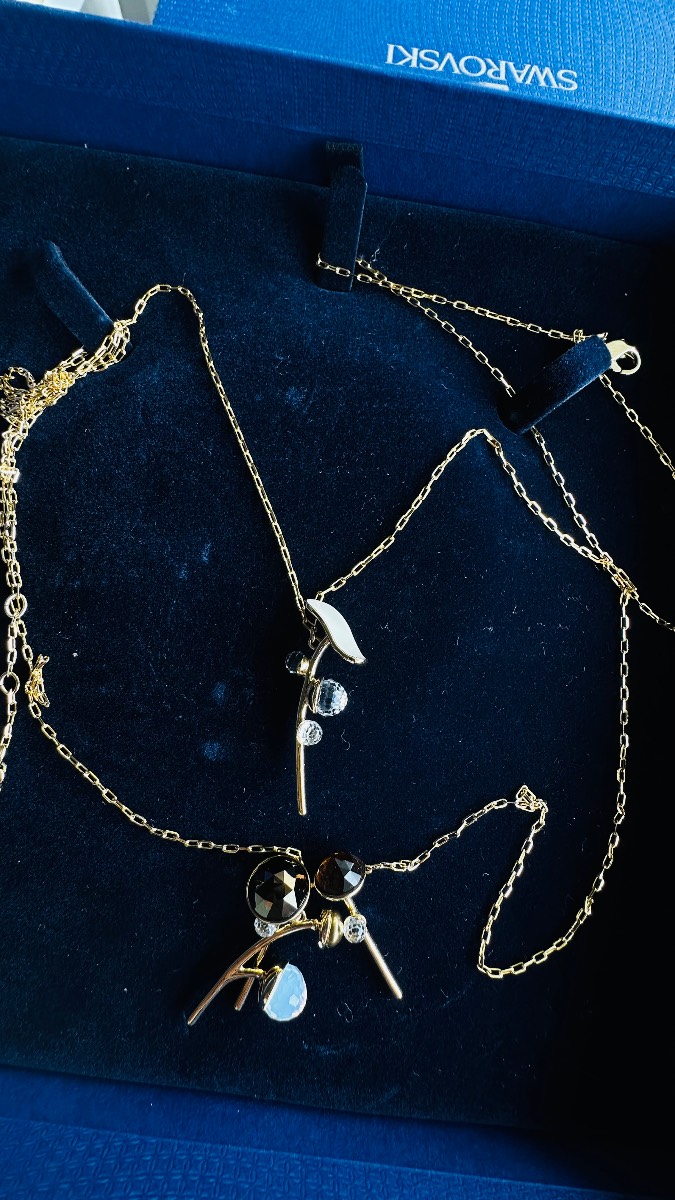 Swarovski double layer necklace