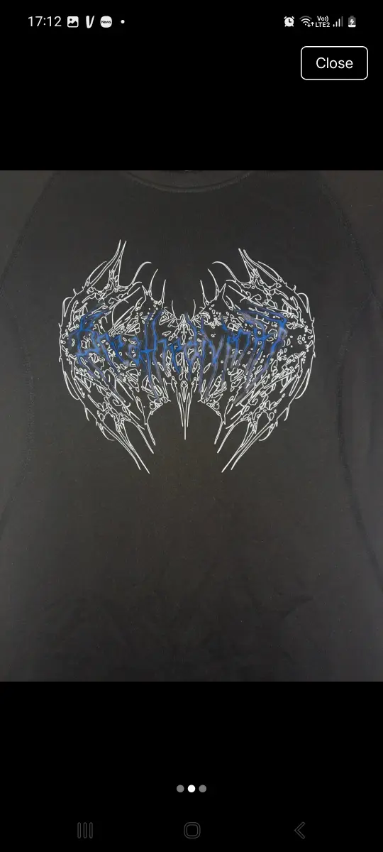 Black and blue gym compression top