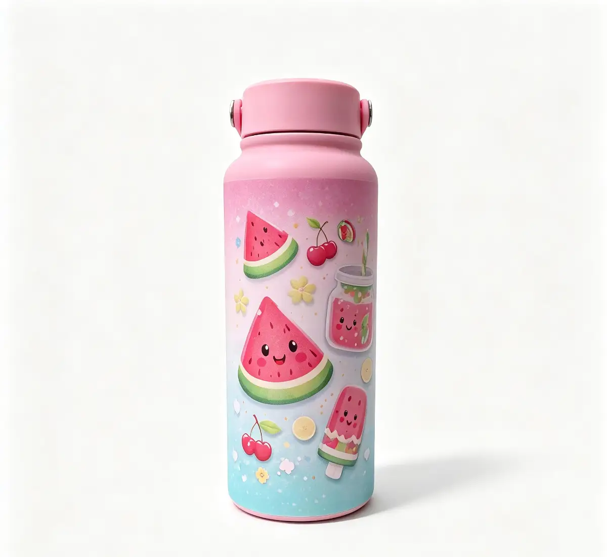 KidoSip Happy Watermelon Stainless Steel Insulated Water Bottle