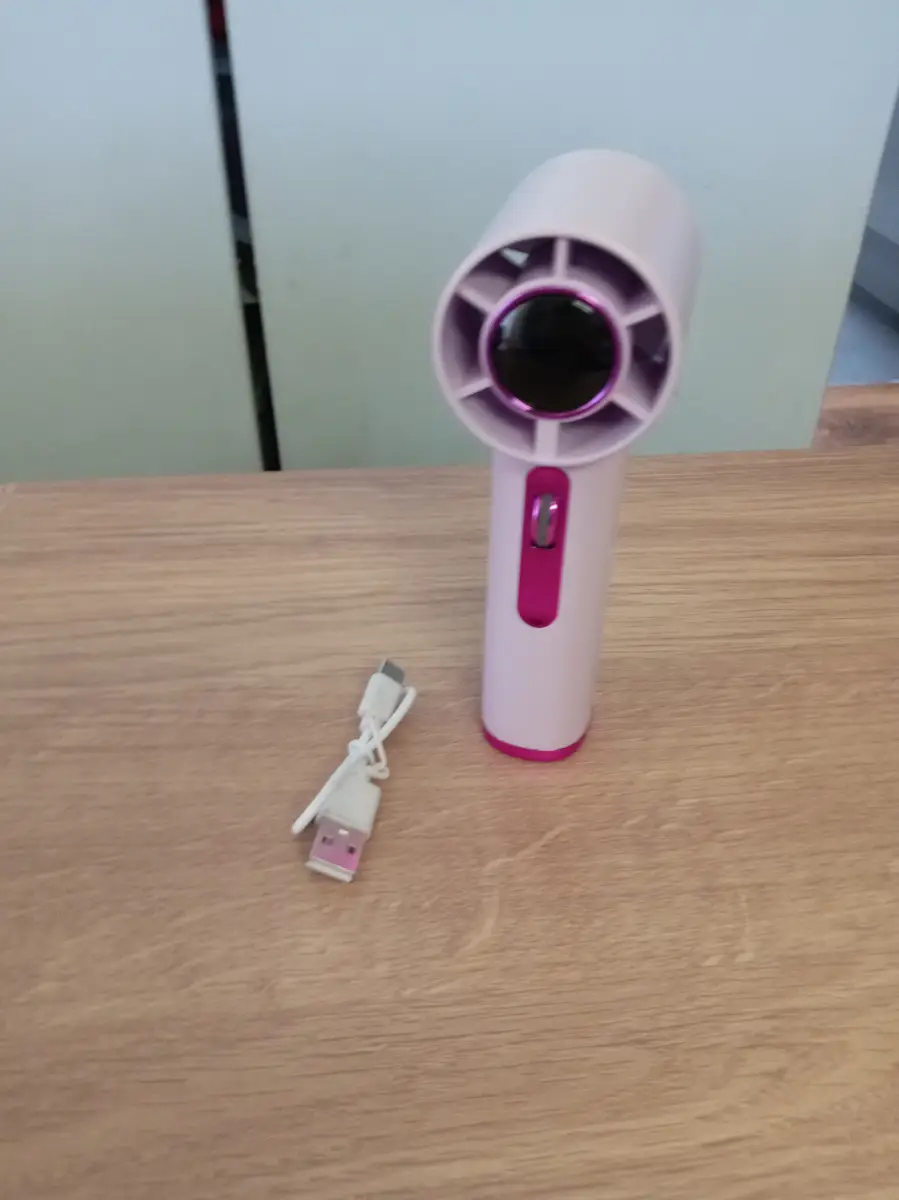 Lilac Turbo Portable Cooling Fan USB Rechargeable Travel Fan