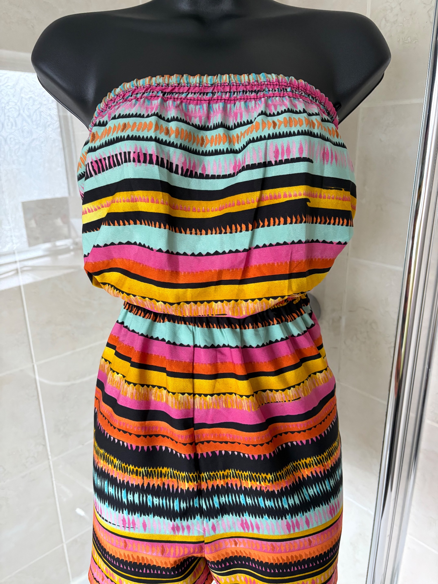 Lightweight summer beach festival playsuit