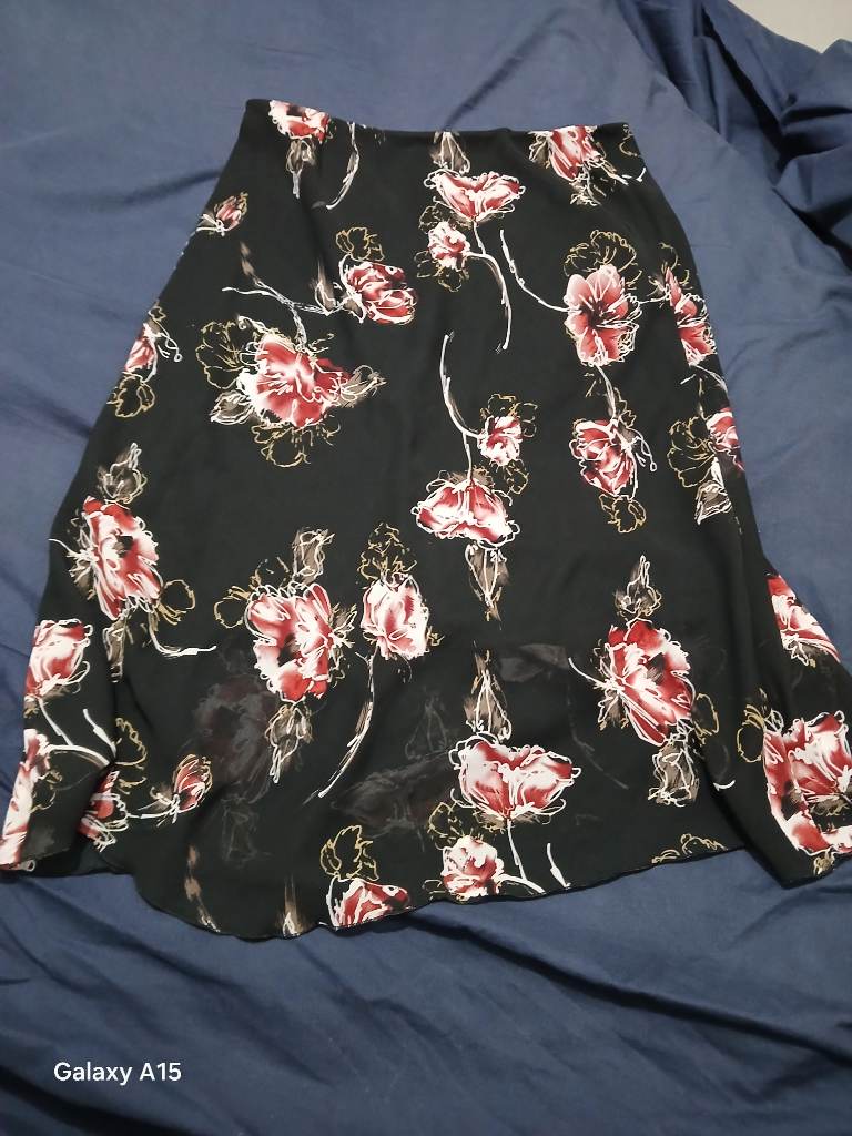 Vintage y2k floral mesh skirt 14