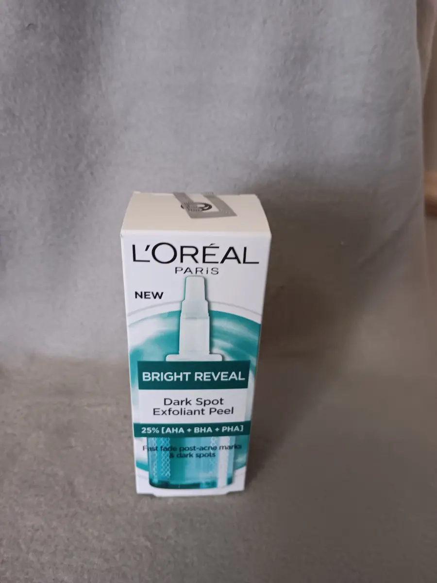 loreal paris bright reveal dark spot exfoliant peel new